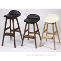 Scandinavian upholstery Erik wooden counter stools